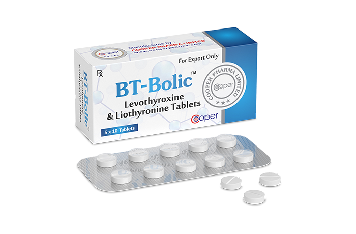 BT-Bolic Cooper Pharma (T4) 50mcg T3) 12,5 mcg 50 comp.