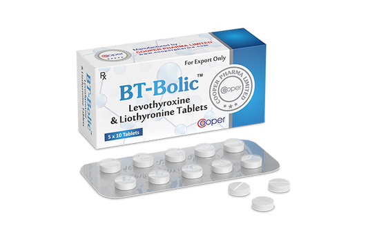 BT-Bolic Cooper Pharma (T4) 50mcg T3) 12,5 mcg 50 comp.
