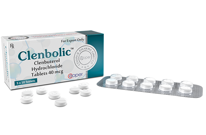 Clenbolic- Clenbuterol Cooper Pharma 40mcg 50 comp.