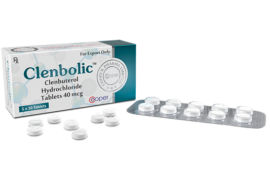 Clenbolic- Clenbuterol Cooper Pharma 40mcg 50 comp.