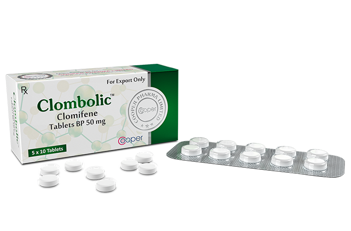 Clombolic- Clomifene Cooper Pharma 50mg 50comp.