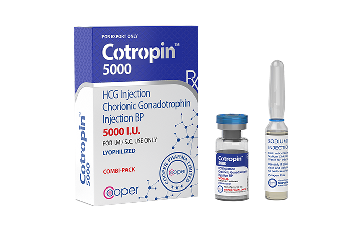 Cotropin- Cooper Pharma Gonadotrofina Coriônica BP 5000 UI (HCG)